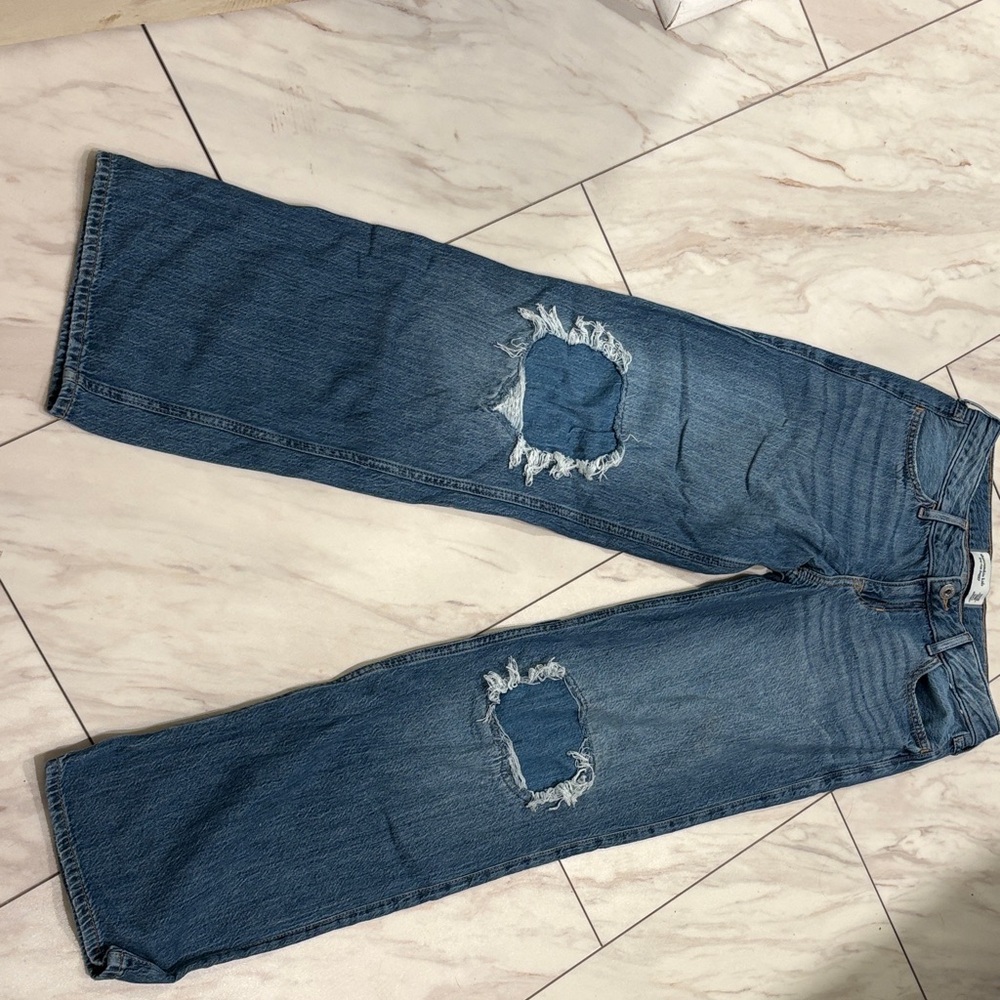 Abercrombie Kids Blue Distressed Jeans